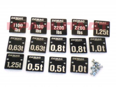 83590833 Комплект табличек грузоподъёмности DK10