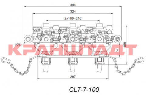 Токосъёмник CL7-7-100-2