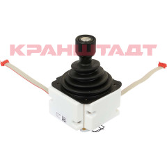 JP22U150 Малый мастер‑контроллер (потенциометр), крестовой, с фиксацией 20/20, с квадратным потенциометром и кнопкой «мёртвого человека»