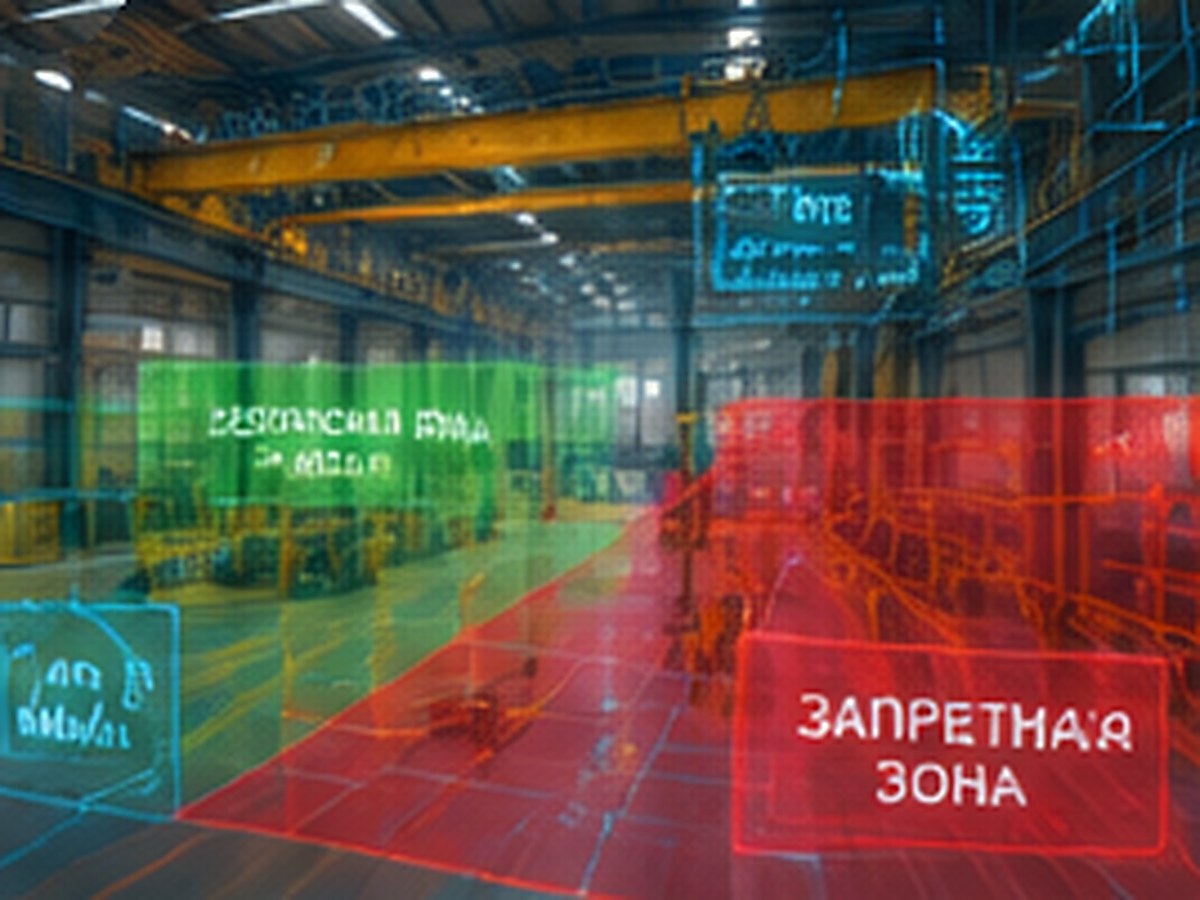 Безопасные и запрещённые зоны работы крана